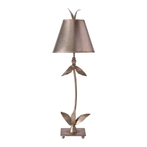 Lampa stołowa metalowa srebrna kwiatowa FB/REDBELL/TL SV z serii REDBELL - Elstead Lighting