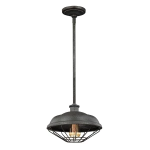 Lampa wisząca loft metalowa czarna 30cm FE/LENNEX/P z serii LENNEX - Elstead Lighting