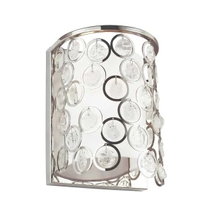 Kinkiet chromowany szklany z ozdobnymi kręgami FE/LEXI1 z serii LEXI - Elstead Lighting