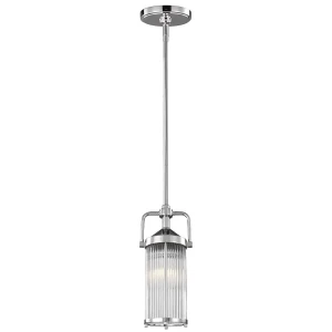 Lampa wisząca chromowana szklana 1-punktowa FE/PAULSON/MP z serii PAULSON - Elstead Lighting