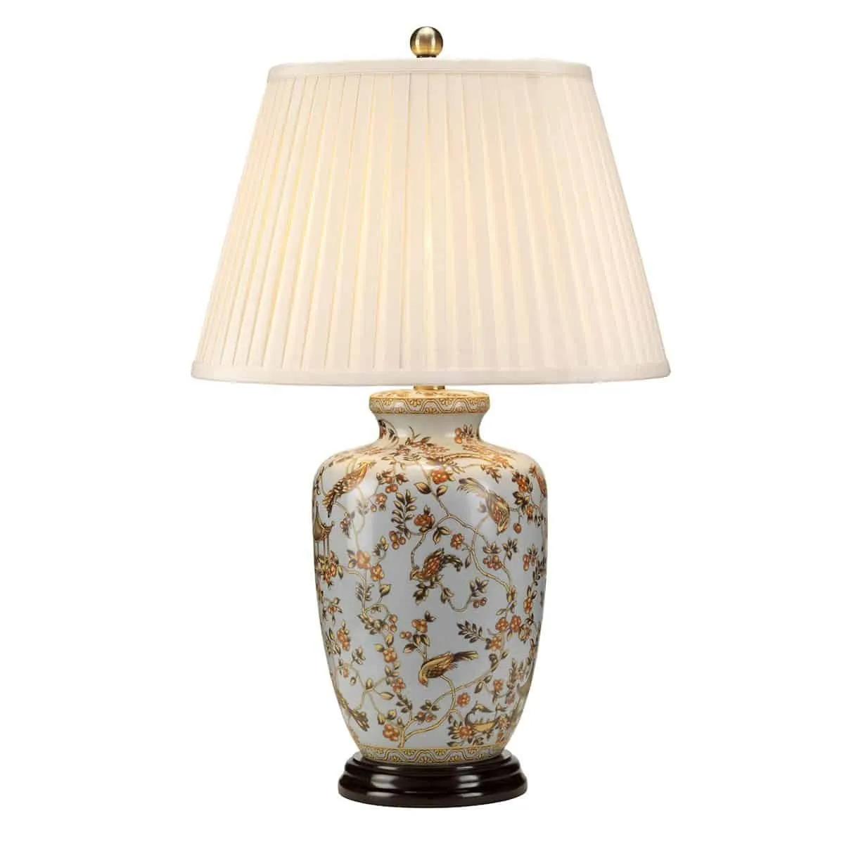 Lampa stołowa ceramiczna wzorzysta z abażurem GOLD BIRDS/TL z serii GOLD BIRDS - Elstead Lighting
