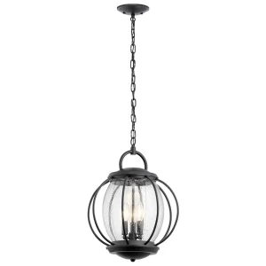 Lampa wisząca czarna metalowa 3-punktowa KL/VANDALIA8/L z serii VANDALIA - Elstead Lighting