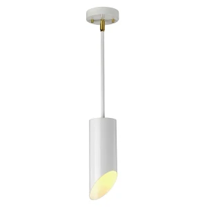 Lampa wisząca metalowa biała ze złotym detalem QUINTO1P WAB z serii QUINTO - Elstead Lighting