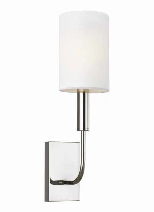 Kinkiet chromowany z białym abażurem FE-BRIANNA1-PN z serii BRIANNA - Elstead Lighting