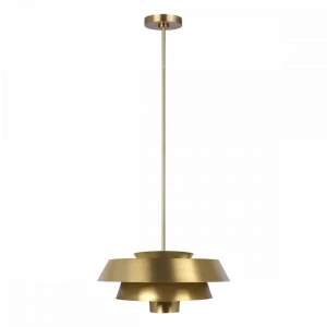 Lampa wisząca metalowa mosiężna 46cm FE-BRISBIN-BB z serii BRISBIN - Elstead Lighting