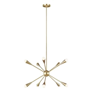 Lampa wisząca mosiężna 10-punktowa FE-JAX10-BB z serii JAX - Elstead Lighting