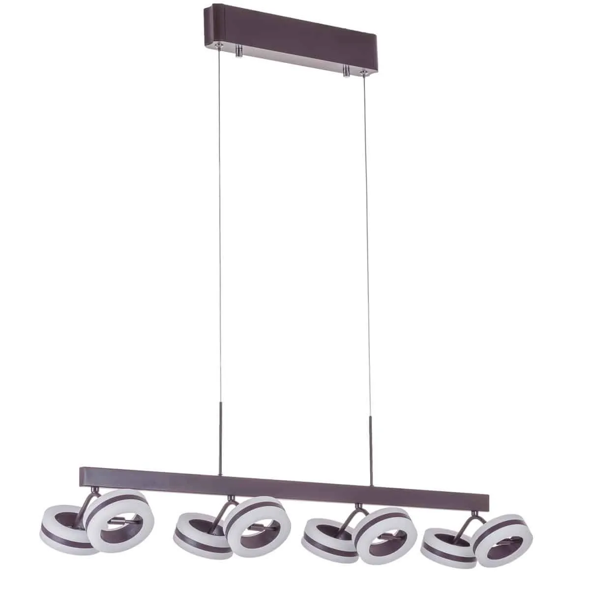 Lampa wisząca metalowa brązowo-biała 8-punktowa AD16002-8A z serii METIS - Lampy Italux