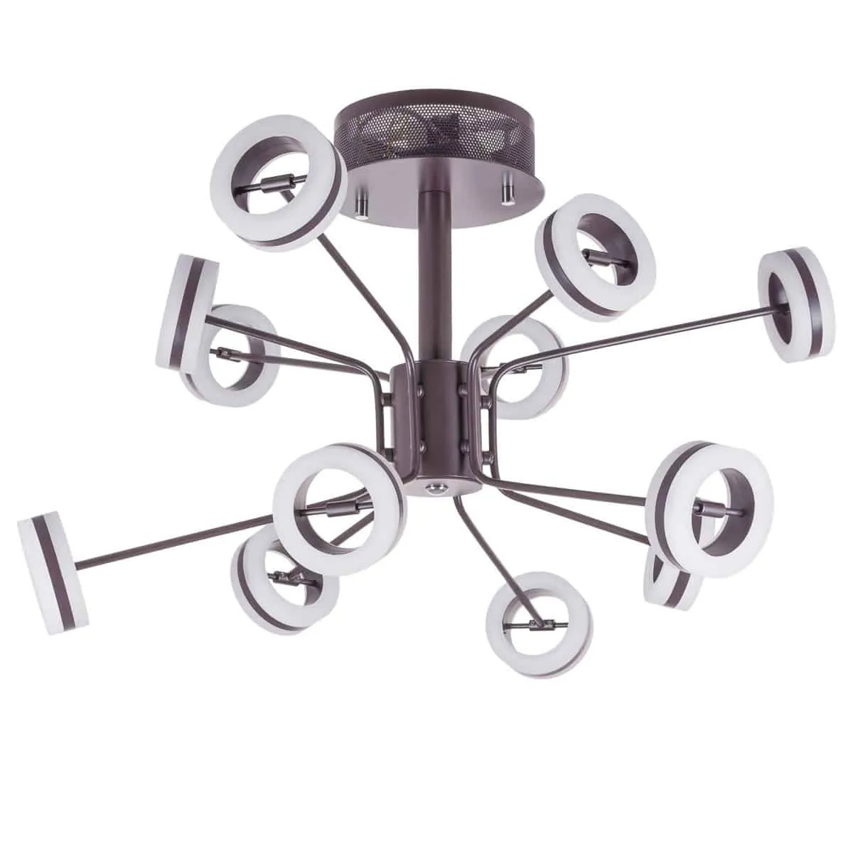 Plafon loft brązowy 12-punktowy AX16002-12A z serii METIS - Lampy Italux