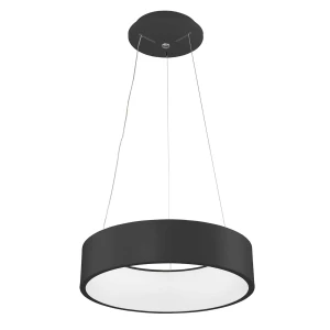 Lampa wisząca LED okrągła czarna 45cm 3945-832RP-BK-3 z serii Chiara - Lampy Italux