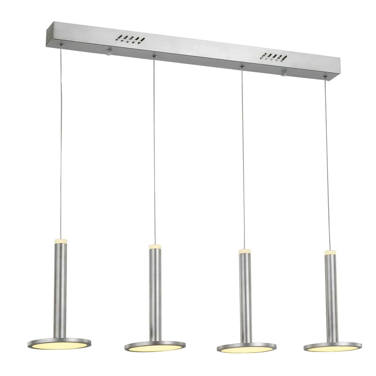 Lampa wisząca LED metalowa srebrna 4-punktowa MD17033012-4B z serii OLIVER - Lampy Italux