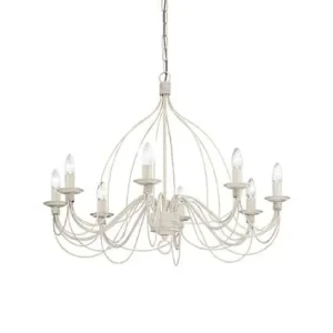 Lampa wisząca CORTE SP8 BIANCO ANTICO 005898 - Ideal Lux