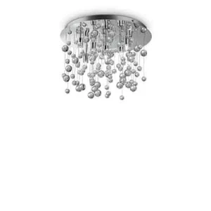 Plafon kryształowy NEVE PL8 CROMO 022222 - Ideal Lux