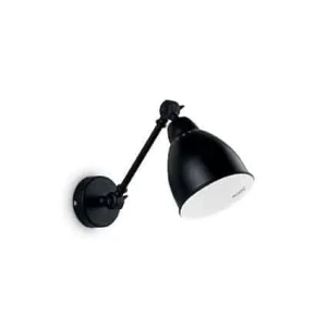 Kinkiet loft NEWTON AP1 NERO 027852 - Ideal Lux