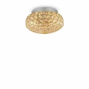 Plafon kryształowy KING PL3 ORO 075402 - Ideal Lux