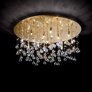 Plafon kryształowy MOONLIGHT PL15 ORO 082790 - Ideal Lux