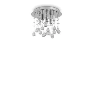 Plafon kryształowy MOONLIGHT PL5 CROMO 094649 - Ideal Lux