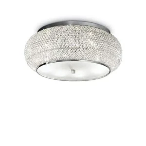 Plafon kryształowy PASHA' PL10 CROMO 100746 - Ideal Lux