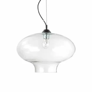 Lampa loft wisząca BISTRO' SP1 ROUND TRASPARENTE 120898 - Ideal Lux