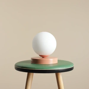 Aldex Lampka stołowa metalowa szklana kula 14cm 1076B11_S z serii BALL CORAL