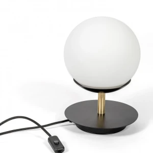 Lampa stołowa designerska PLAAT czarna PLS132P1 - Ummo