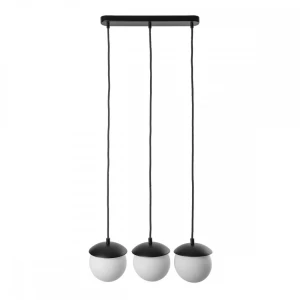 Lampa wisząca szklane kule KUUL czarna KLA322P0 - Ummo