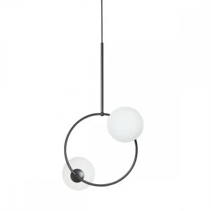 Lampa wisząca kule + okrąg FUPPU czarna FPA222P0 - Ummo