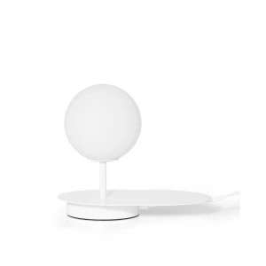 Lampa stołowa designerska HANEA biała HAS111P1 - Ummo