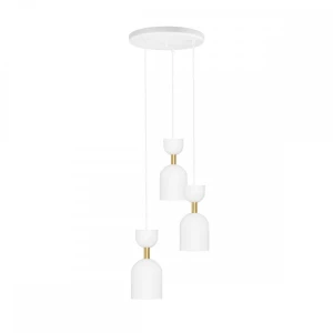 Lampa wisząca minimalistyczna SUPURU biało-złota SUP331P3 - Ummo