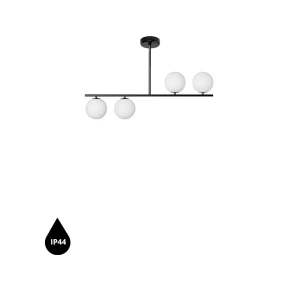 Lampa wisząca łazienkowa IP44 SUGURI czarna SGA122RS3 - Ummo