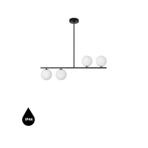 Lampa wisząca łazienkowa IP44 designerska SUGURI czarna SGA122RS6 - Ummo