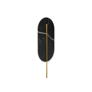 Kinkiet minimalistyczny ROKKE czarna RKS23020 - Ummo