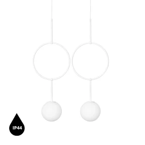 Lampa łazienkowa IP44 nowoczesna ISUULLA biała ISB211PS0 - Ummo