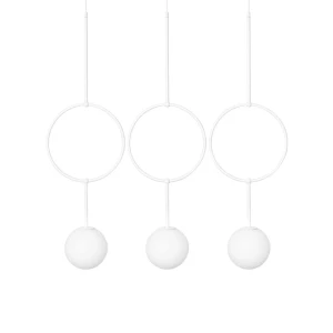 Lampa wisząca minimalistyczna 3 kule nad stół ISUULLA biała ISC311P0 - Ummo