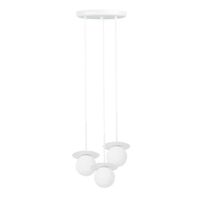 Lampa wisząca BORRA B 3P biała potrójna BRB311P3 - Ummo