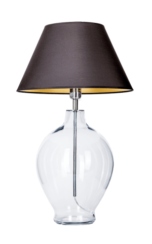 Lampa stołowa klosz czarny+złoty CAPRI L014041214 - 4concepts