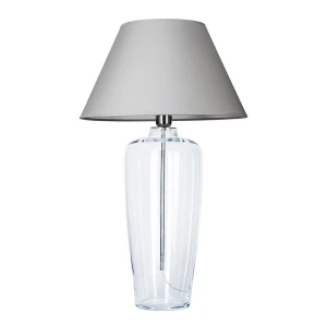 Lampa stołowa z szarym abażurem BILBAO L019031203 - 4concepts