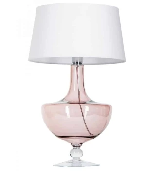 Lampa stołowa miedziana podstawa i biały klosz OXFORD COPER L048411501 - 4Concepts