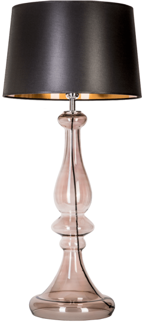 Lampa stołowa stylowa LOUVRE TRANSPARENT COPPER L203461255 - 4concepts