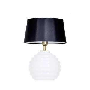 Lampa stołowa designerska z czarnym kloszem SAINT TROPEZ WHITE L215922229 - 4Concepts