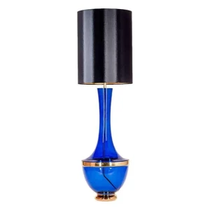 Lampa stołowa szafirowa z czarnym kloszem TROYA SAPPHIRE L232271307 - 4Concepts
