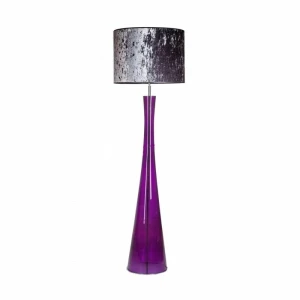 Lampa podłogowa lawendowa + szary klosz SIENA LAVENDER L235311310 - 4Concepts