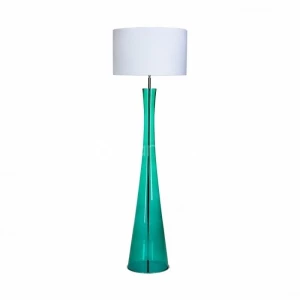 Lampa podłogowa zielony butelkowy + biały klosz SIENA GREEN L235312301 - 4Concepts