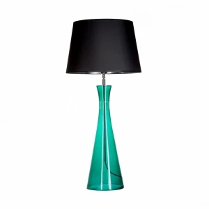 Lampa stołowa zielony butelkowy klosz czarny CHIANTI L236312253 - 4Concepts