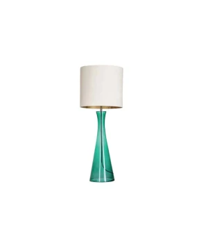 Lampa stołowa zielony butelkowy + beżowo-złoty klosz CHIANTI GREEN L236312404 - 4Concepts
