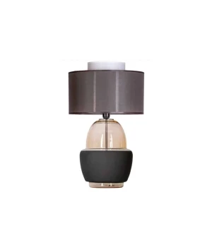 Lampa na komodę do sypialni ARIEL AMBER BLACK L248110420 - 4Concepts