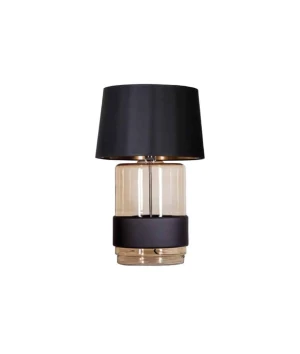 Lampa stołowa bursztynowo-czarna + klosz czarny UMBRIEL AMBER L250110250 - 4Concepts