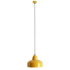 Aldex Lampa wisząca metalowa żółta 30cm 946G14 z serii COMO