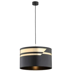 Lampa wisząca nowoczesna METIS 4345 czerń i złoto - Argon