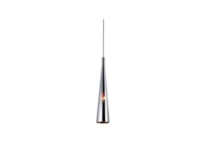 Azzardo Lampa wisząca szklana chromowana 8cm AZ0998 z serii CHEMICAL