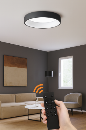 Azzardo Plafon LED okrągły czarny 78cm AZ3446 z serii SOVANA
